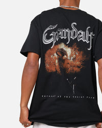 Goat Crew X Lord Of The Rings Gandalf Fire T-Shirt Black