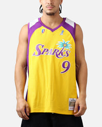 Mitchell & Ness Los Angeles Sparks Lisa Leslie #9 '01 Home Swingman Jersey Gold