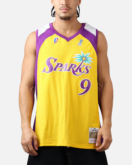 Mitchell & Ness Los Angeles Sparks Lisa Leslie #9 '01 Home Swingman Jersey Gold
