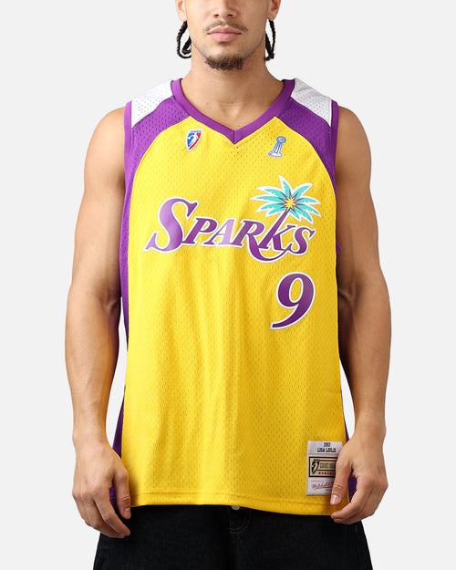 Mitchell & Ness Los Angeles Sparks Lisa Leslie #9 '01 Home Swingman Jersey Gold
