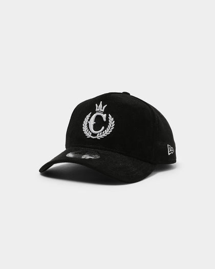 New Era X Culture Kings 9FORTY A-Frame Snapback Suede Black