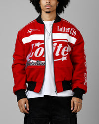 Loiter Aviation Bomber Jacket Red/Black
