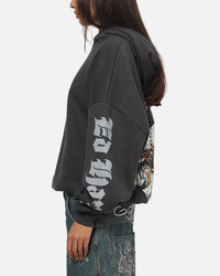 Ed Hardy Chrome Hoodie Washed Black