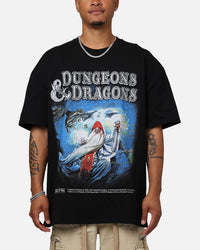 Rats Get Fat X Dungeons And Dragons Wizard Heavyweight Vintage T-Shirt Black