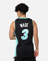 Mitchell & Ness Miami Heat Dwyane Wade '12-13 Swingman Jersey Black/Ice Blue