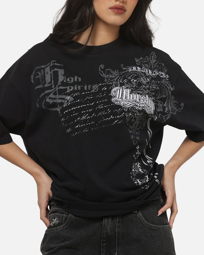 Worship Catharsis Box Crop T-Shirt Washed Black