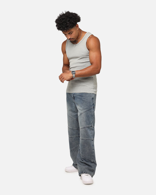 Saint Morta Arvina Distressed Singlet Grey Ash