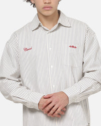 Carre Grime League Oxford Long Sleeve Shirt Ecru