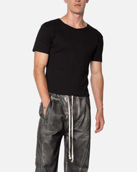 MNML Fitted Ribbed T-Shirt Black
