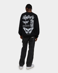 Rats Get Fat Butterfly Effect Vintage Crewneck Black Wash