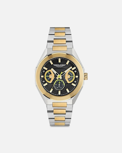 Aston Martin TKS Two Tone Bracelet Watch Black