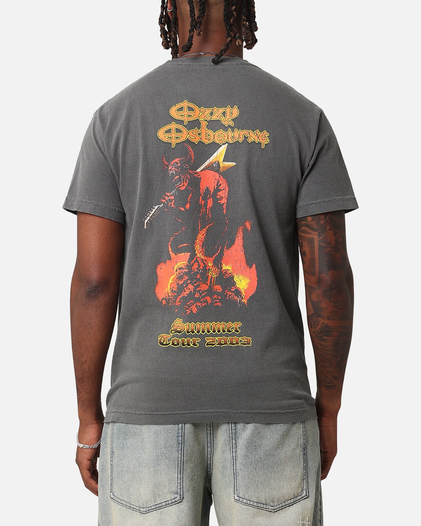 Ozzy Osbourne Ozzfest Helmet T-Shirt Faded Black | Culture Kings US