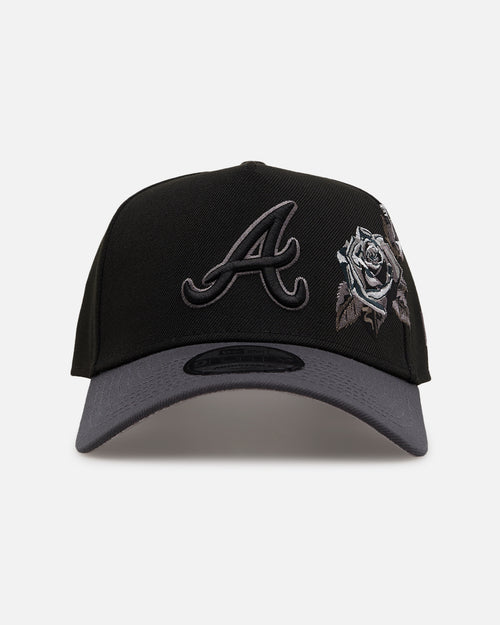 New Era Atlanta Braves 'Stealth Roses' 9FORTY A-Frame Snapback Black