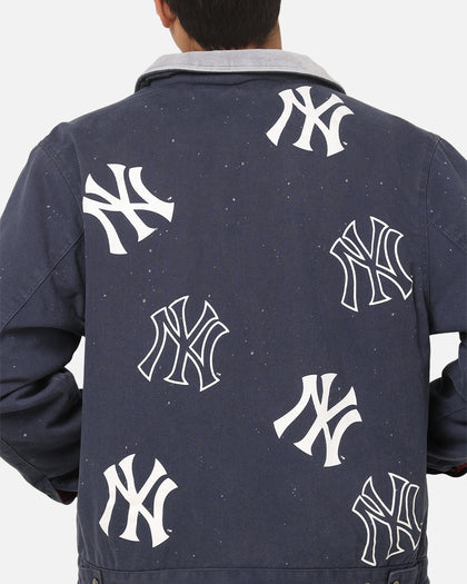 Majestic Athletic New York Yankees Paint Splat Carpenter Jacket Indigo