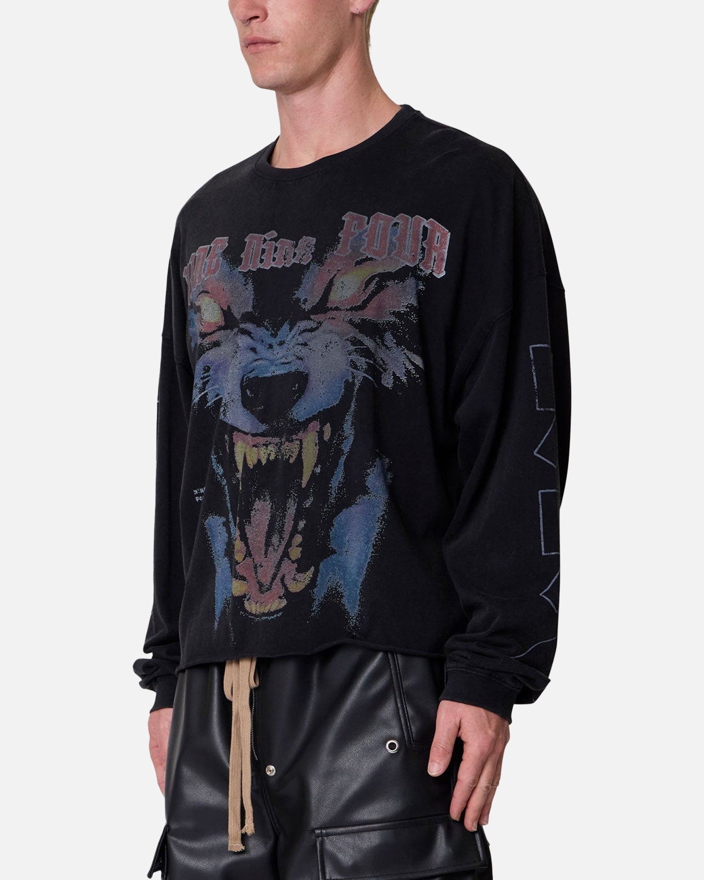 MNML 994 Wolf Long Sleeve T-Shirt Black | Culture Kings US