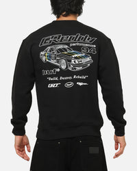 Huf X Greddy Retro Mod Crewneck Black