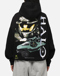 73Studio X Halo Logo Hoodie Black