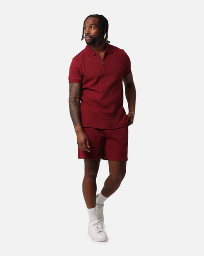XXIII Ethan Knit Shorts Maroon