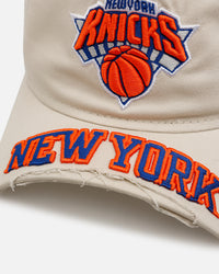 New Era New York Knicks 'Cutoff Visor' 9FORTY Snapback Stone