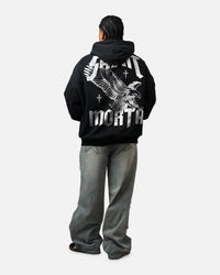 Saint Morta Ride Or Die Boxy Hoodie Black
