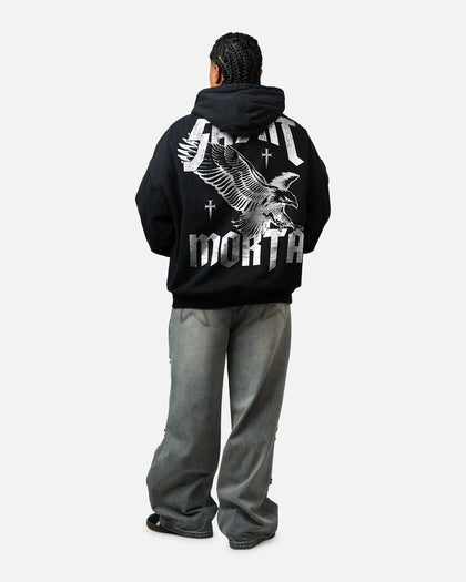 Saint Morta Ride Or Die Boxy Hoodie Black