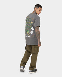 Goat Crew Sleeping Dragons T-Shirt Charcoal