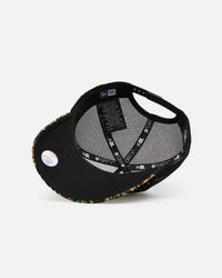 New Era Oakland Athletics 'Black Floral Tapestry' 9FORTY A-Frame Trucker Snapback Tapestry