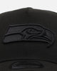 New Era Seattle Seahawks 'Black on Black' 9FORTY A-Frame Snapback Black/Black