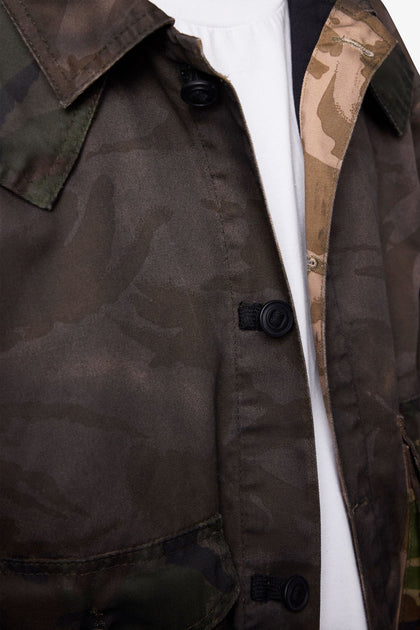 MNML Overdyed Hooded Jacket Camo