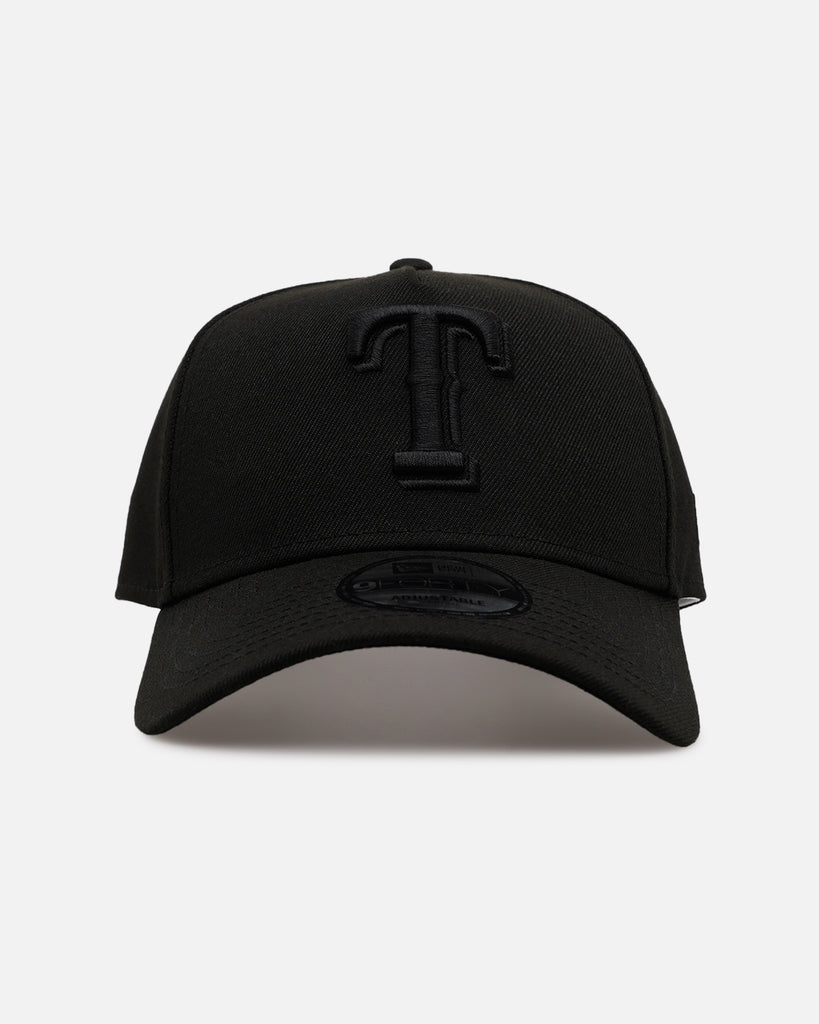 New Era Texas Rangers 'Easy Black' 9FORTY A-Frame Snapback Black