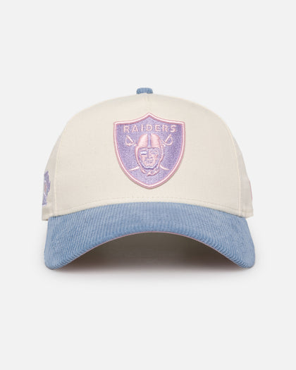 New Era Oakland Raiders 'Easter Corduroy' 9FORTY A-Frame Snapback White/Blue