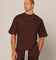 Carré Blanc Boxy T-Shirt Brown