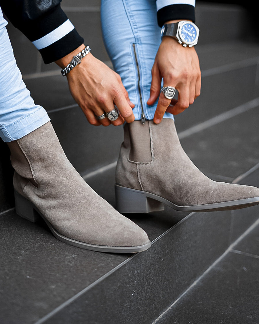 Saint Morta Nomad Pointy Toe Chelsea Boot Taupe | Culture  display picture 2