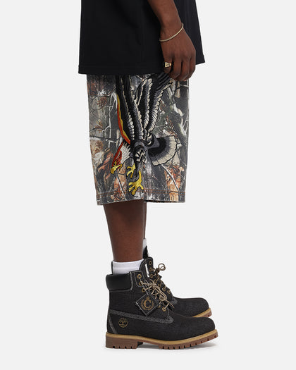 Ed Hardy Eagle Jorts Real Tree Camo