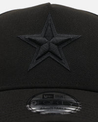 New Era Dallas Cowboys 'Black On Black' 9FORTY A-Frame Snapback Black/Black