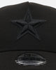 New Era Dallas Cowboys 'Black On Black' 9FORTY A-Frame Snapback Black/Black
