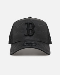 New Era Boston Red Sox 'Camo' 9FORTY A-Frame Trucker Snapback Black