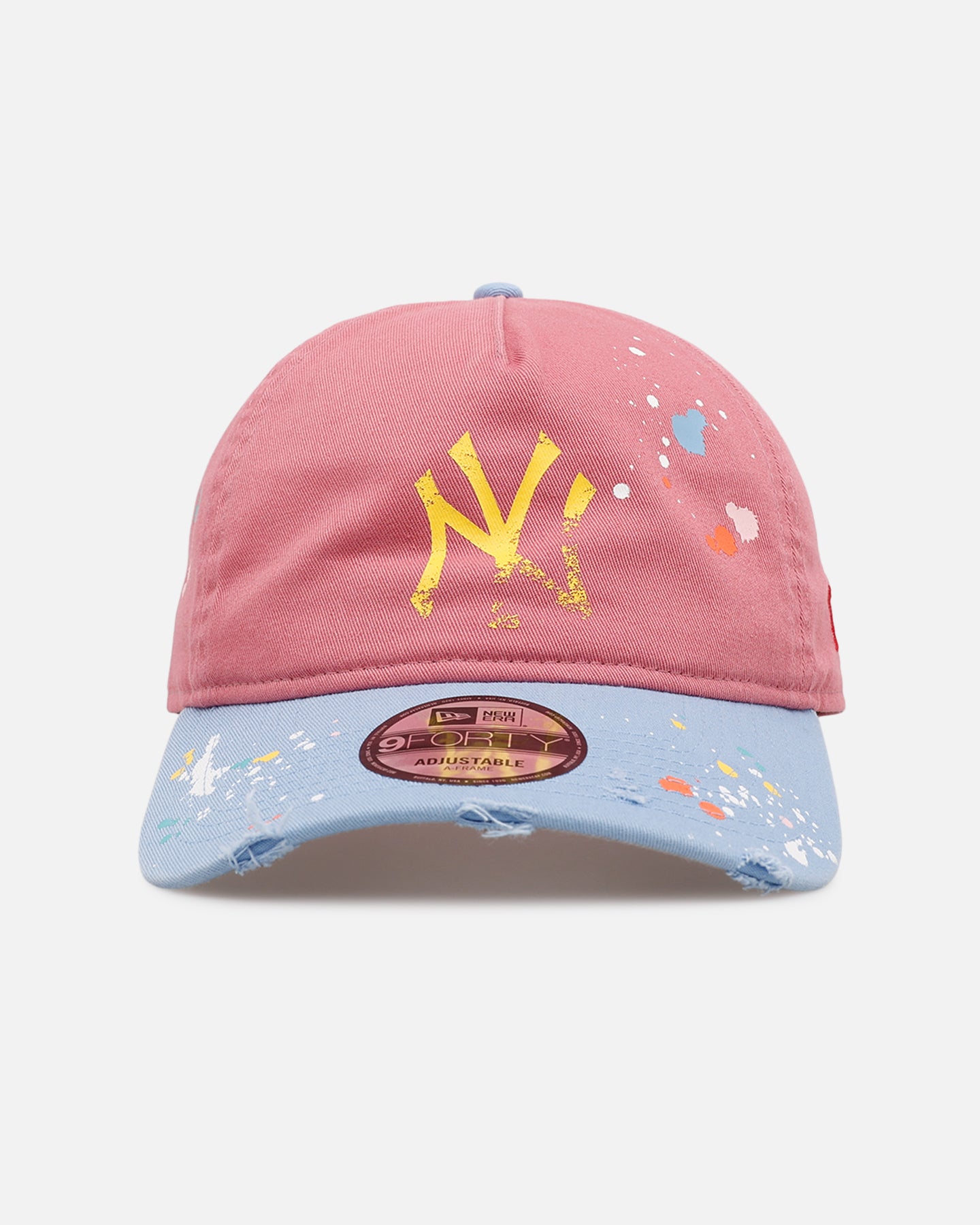 New Era New York Yankees 'Seasoned' 9FORTY A-Frame Strapback Pink
