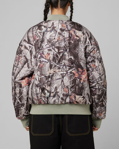 Loiter Kraven Reversible Bomber Jacket Green