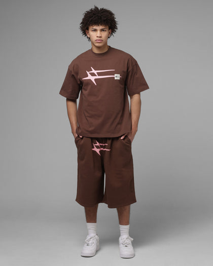 Loiter Hybrid Premium T-Shirt Brown