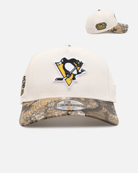 New Era Pittsburgh Penguins 'Realtree Visor' 9FORTY A-Frame Snapback Cream/Camo