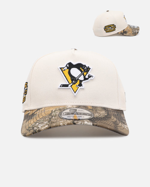 New Era Pittsburgh Penguins 'Realtree Visor' 9FORTY A-Frame Snapback Cream/Camo