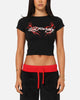 Ed Hardy Women's Tribal Baby T-Shirt Black/Red