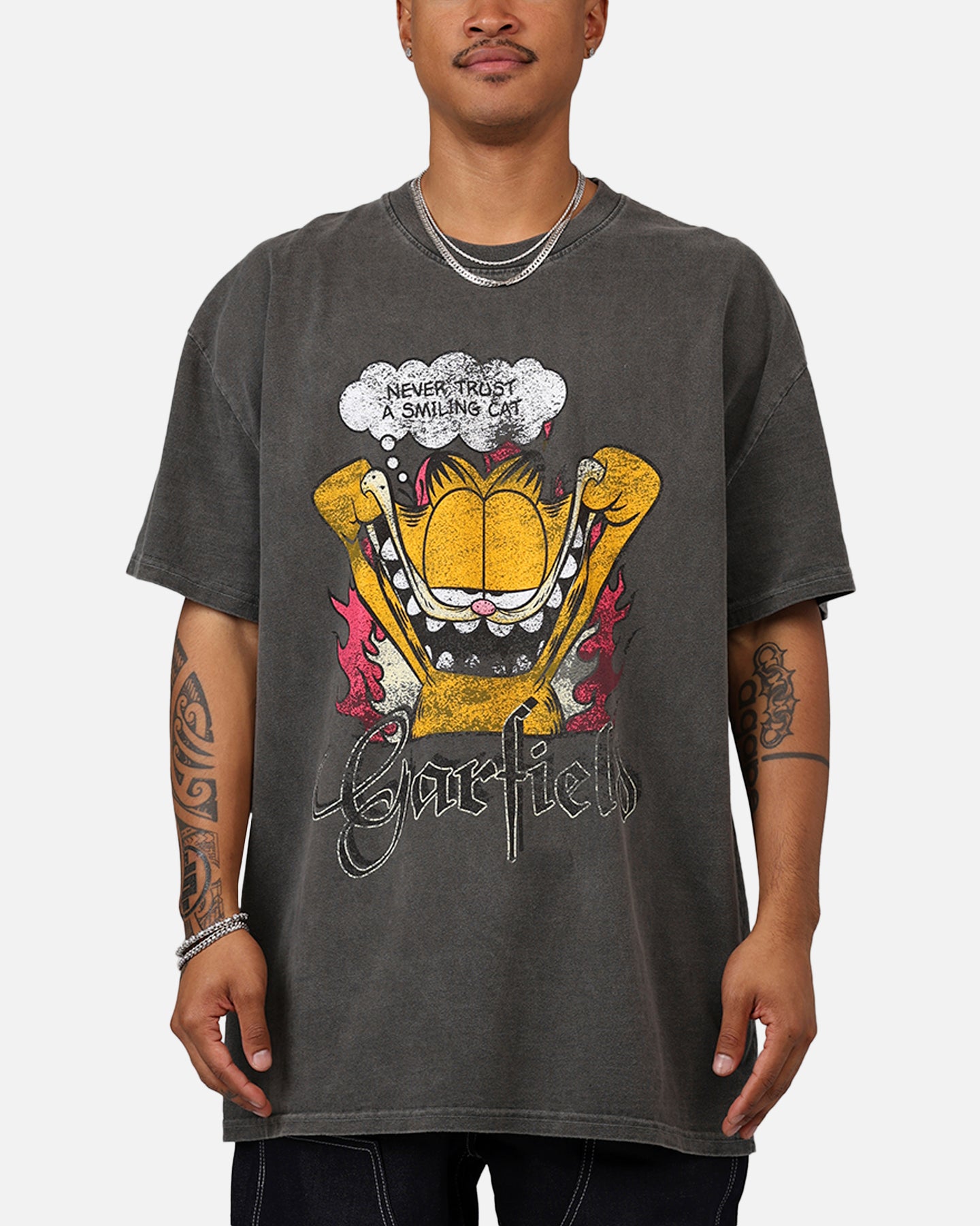Vintage Goat Crew X Garfield Smiling Cat Heavyweight T-Shirt