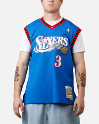 Mitchell & Ness Philadelphia 76ers Allen Iverson '99-'00 #3 Swingman Jersey Royal