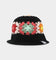 Loiter Crochet Bucket Hat Black/Multi-Coloured