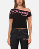 Ed Hardy Women's Aline Baby T-Shirt Black/Pink