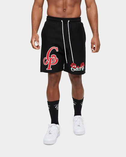 Carre Volle Rose Sweat Shorts Washed Black