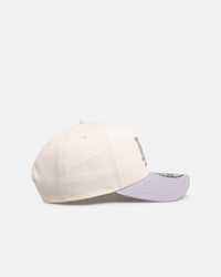 New Era Los Angeles Dodgers 'Chrome Grey' 9FORTY A-Frame Snapback White/Silver