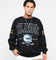 X-Large Hockey Crewneck Sweatshirt Black